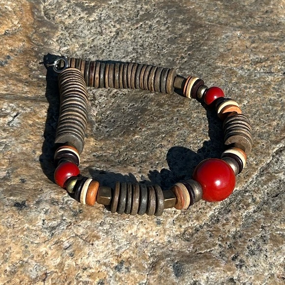 Vintage Wooden Necklace 18” - Picture 4 of 4